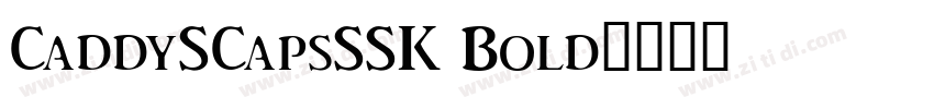 CaddySCapsSSK Bold字体转换